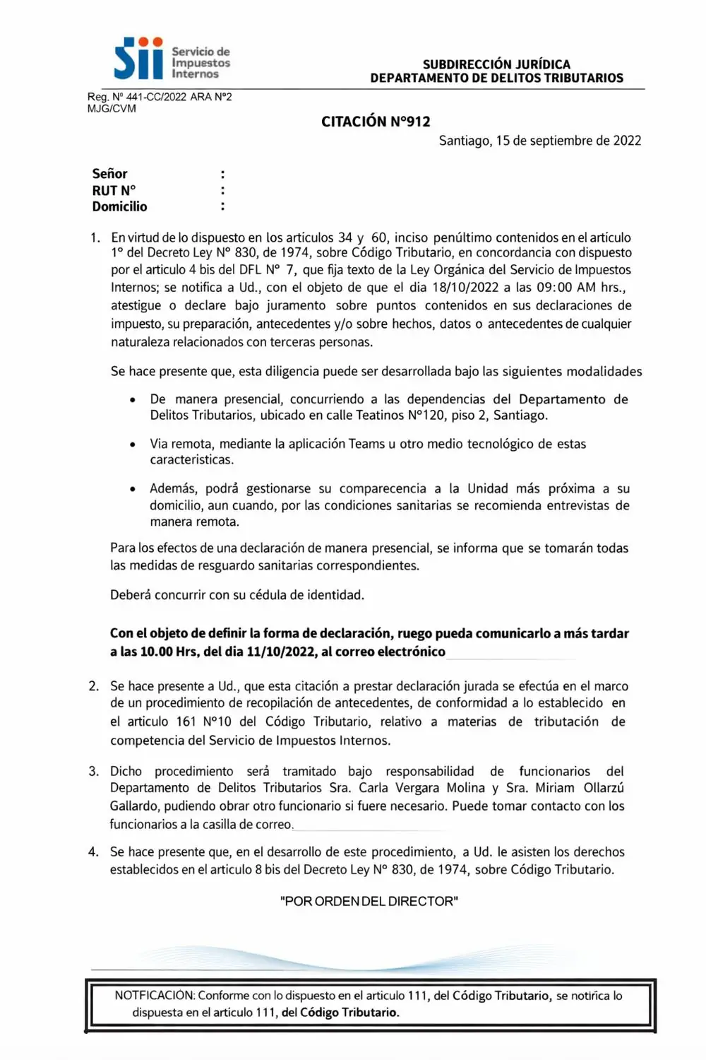 ABOGADOS TRIBUTARIOS EN SANTIAGO. CHILE.