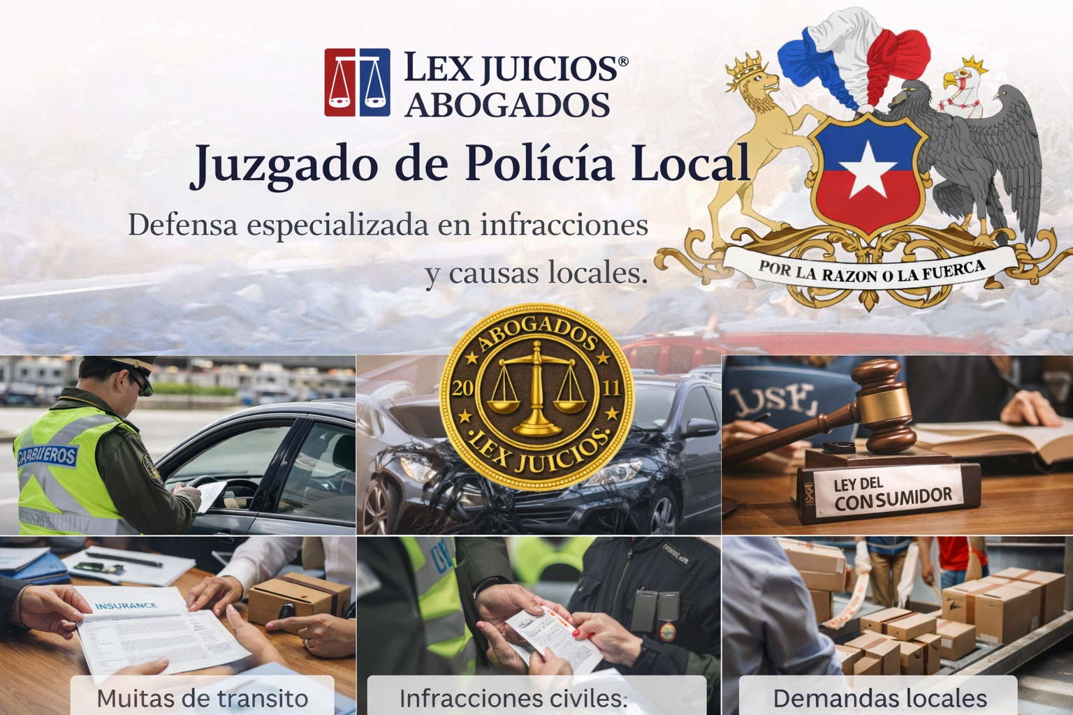 Imagen representativa de asesoría legal ante el Juzgado de Policía Local por multas, infracciones y citaciones en Chile