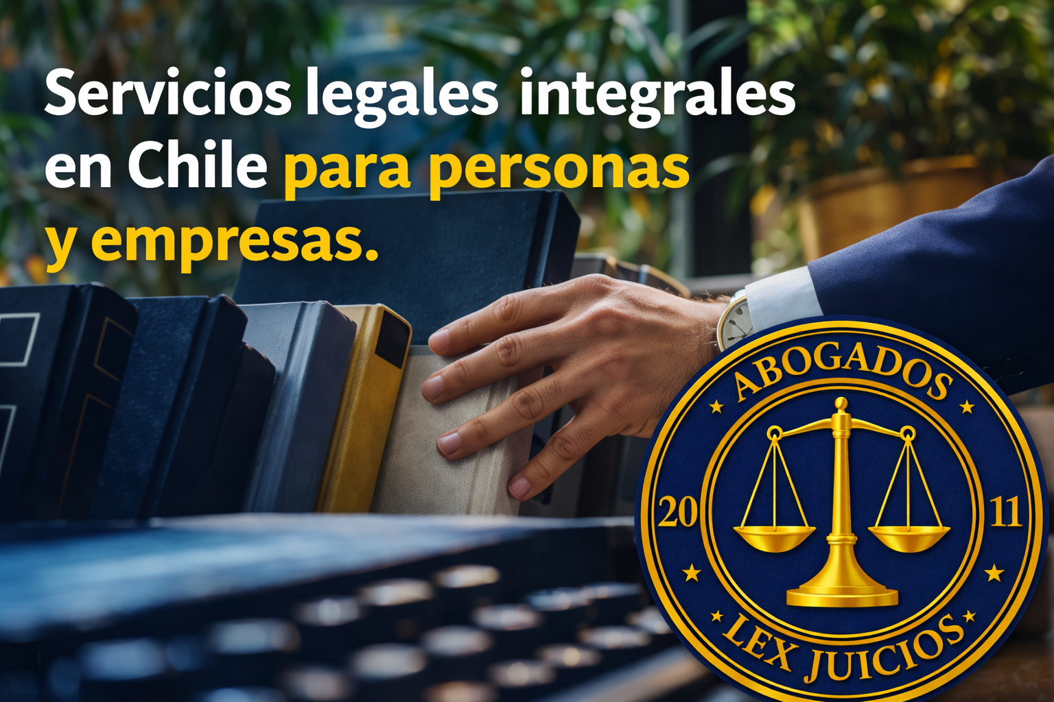 Abogado ofreciendo asesoría legal personalizada en Chile.